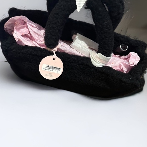 COCCINELLE Never Without Tote Faux Fur Wool Top Handle Tote Never Full Handbag - Picture 4 of 10